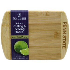 bamboo 8in cutting board carved Penn State